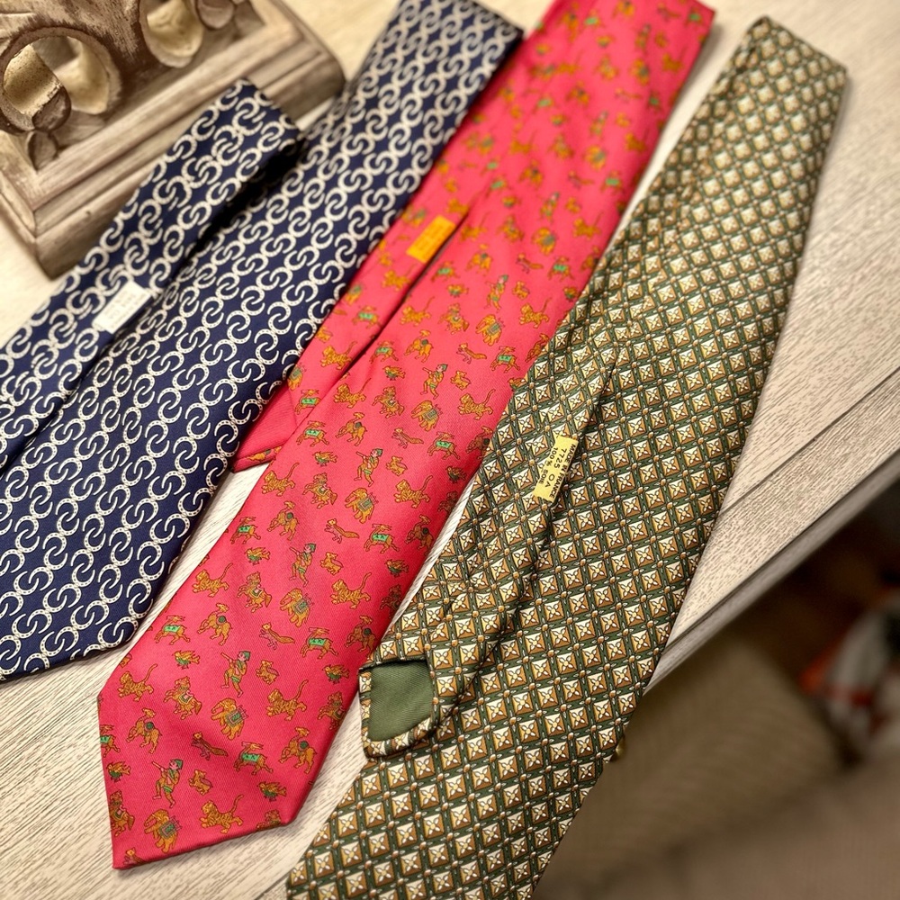 Hermes Ties—lot of 3